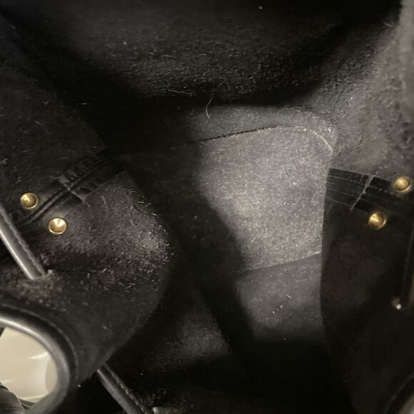 Vintage Coach 9952 Lula’s Legacy Drawstring Crossbody Bucket Bag Black Leather - Picture 12 of 12